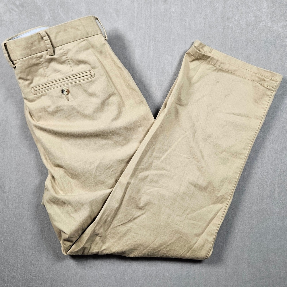 Peter Millar Soft Touch Twill Pants Mens 34x28 Tan Khaki Chino Trousers